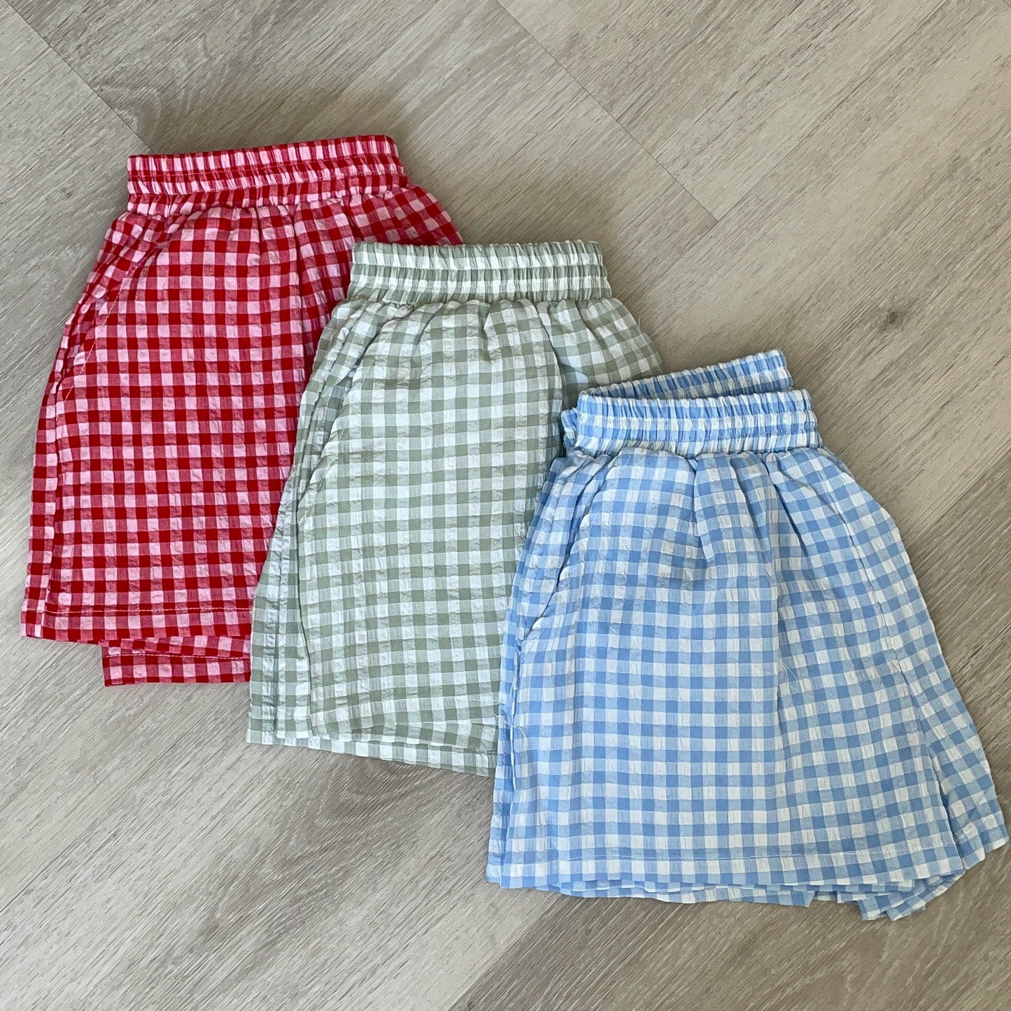 Rue Gingham Shorts - Red