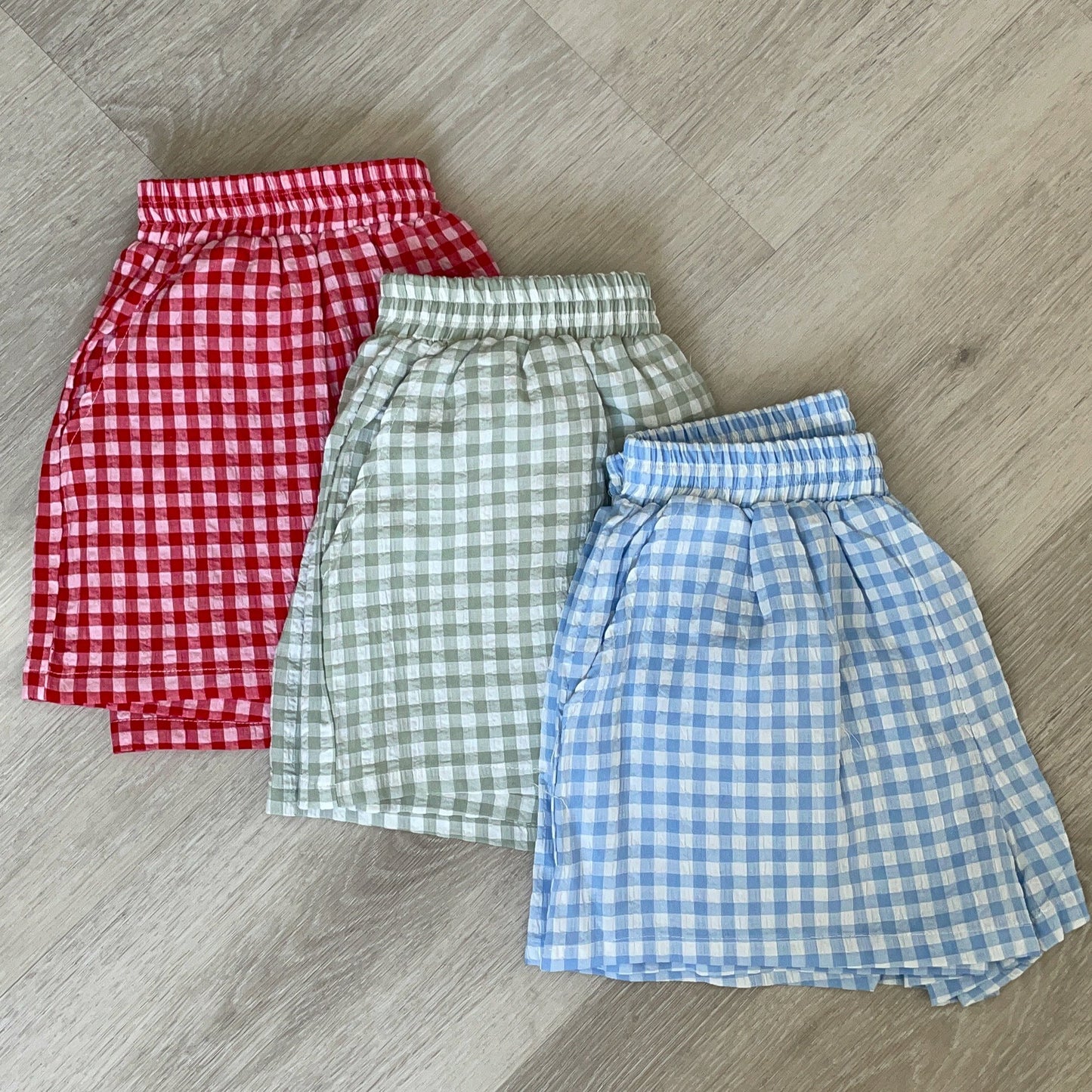 Rue Gingham Shorts - Blue